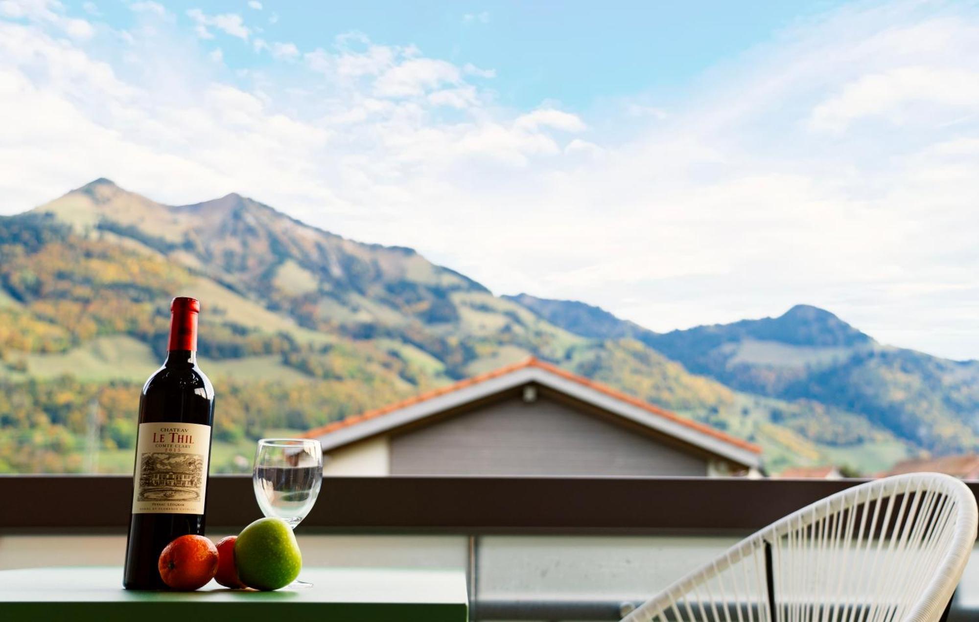 Gruyere Alpes Appartement 3 Chambres Bbq Parking Neirivue 外观 照片