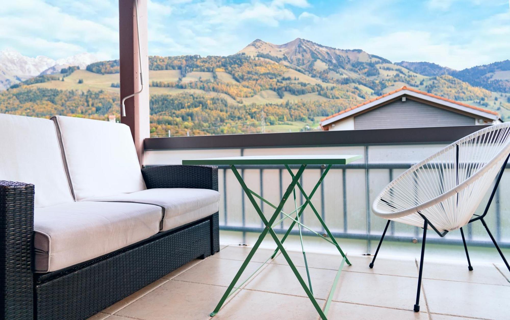 Gruyere Alpes Appartement 3 Chambres Bbq Parking Neirivue 外观 照片